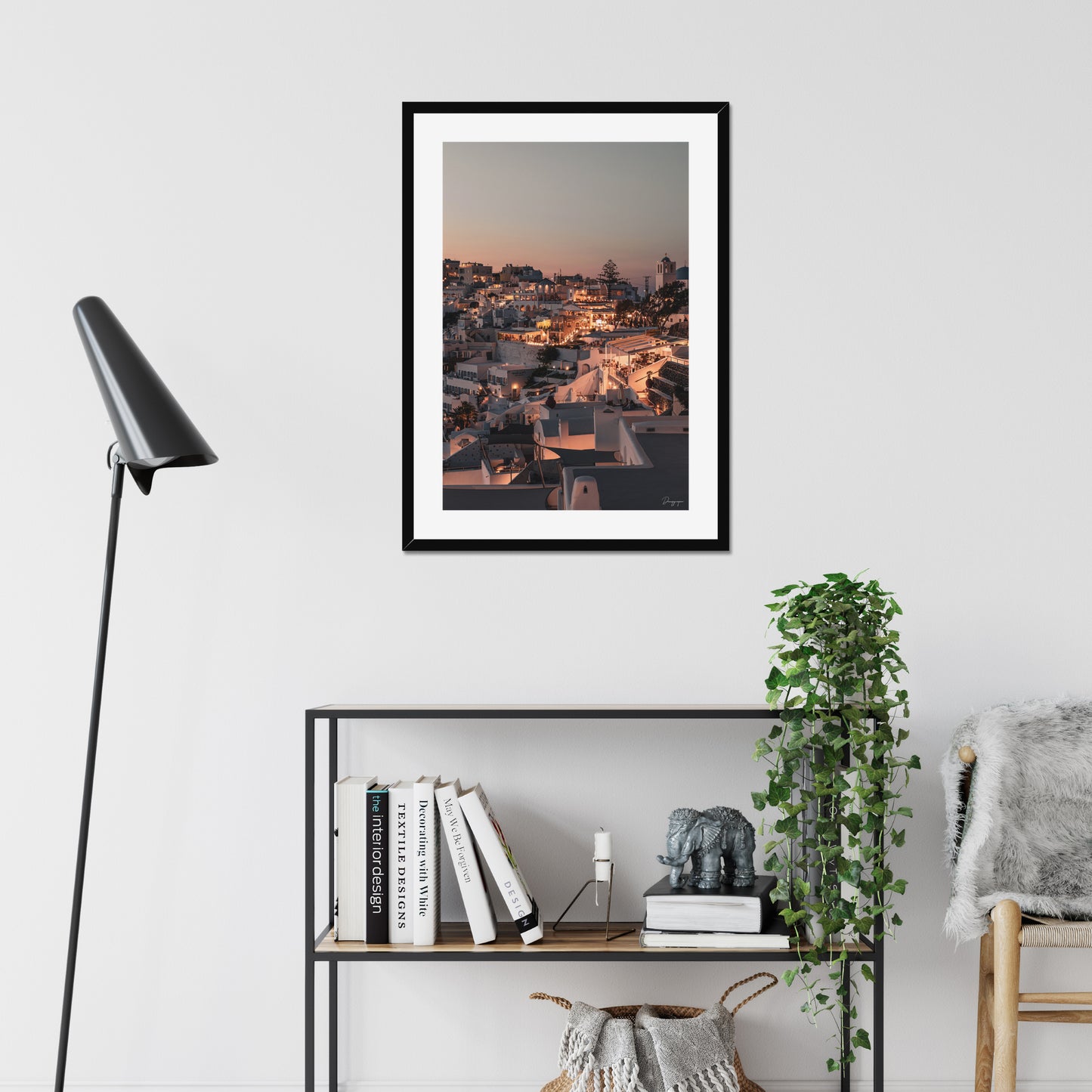 Santorini Evenings - Framed Art
