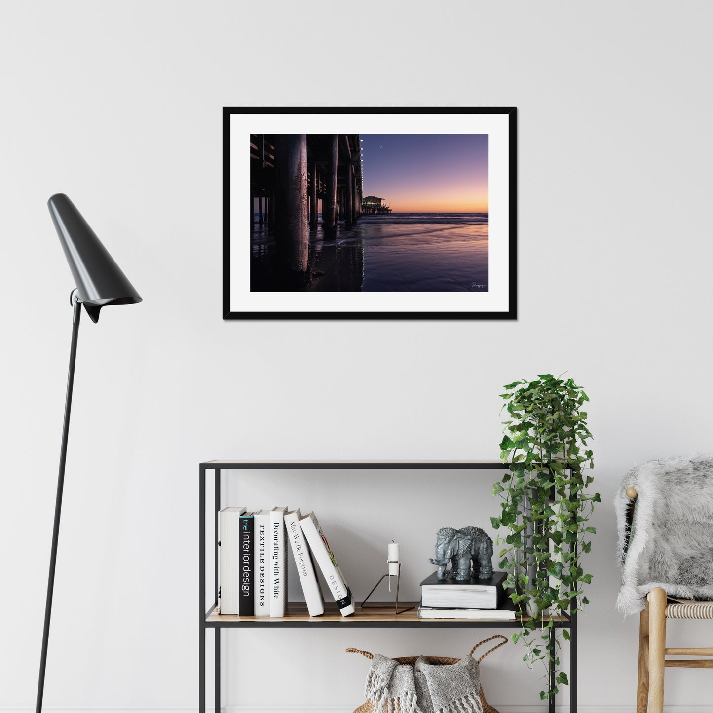 Under the Pier (Landscape) - Framed Art