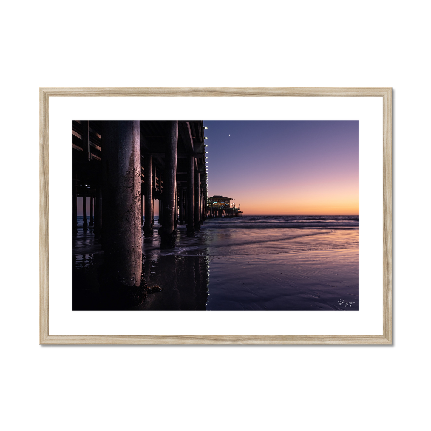 Under the Pier (Landscape) - Framed Art
