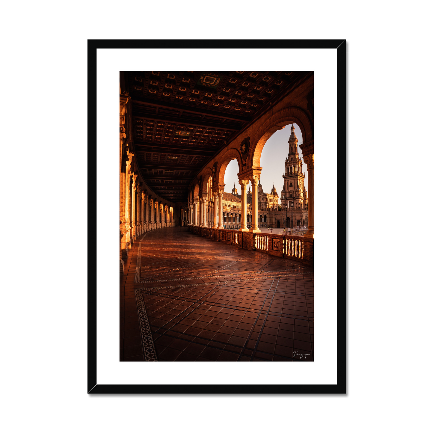 Golden Plaza - Framed Art