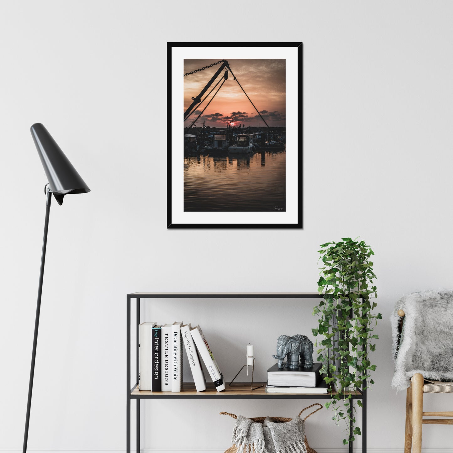 Sunset Burn - Framed Art