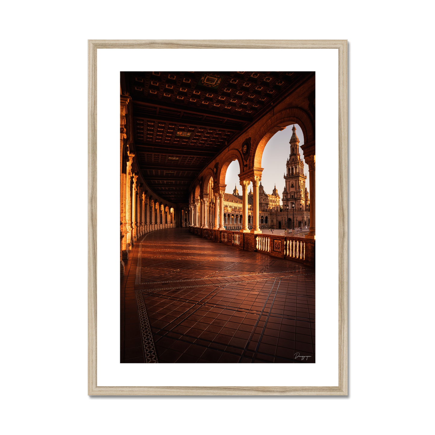 Golden Plaza - Framed Art