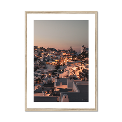 Santorini Evenings - Framed Art