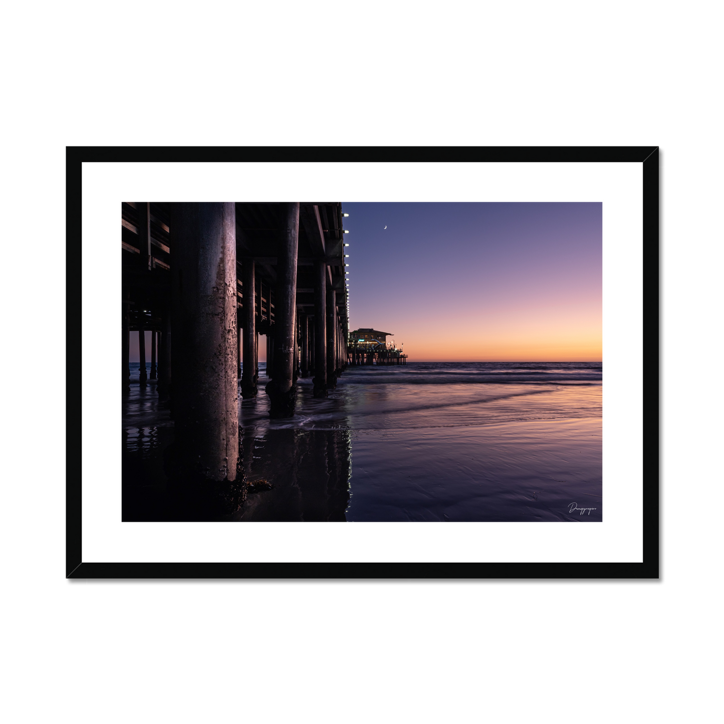 Under the Pier (Landscape) - Framed Art