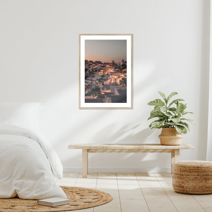 Santorini Evenings - Framed Art