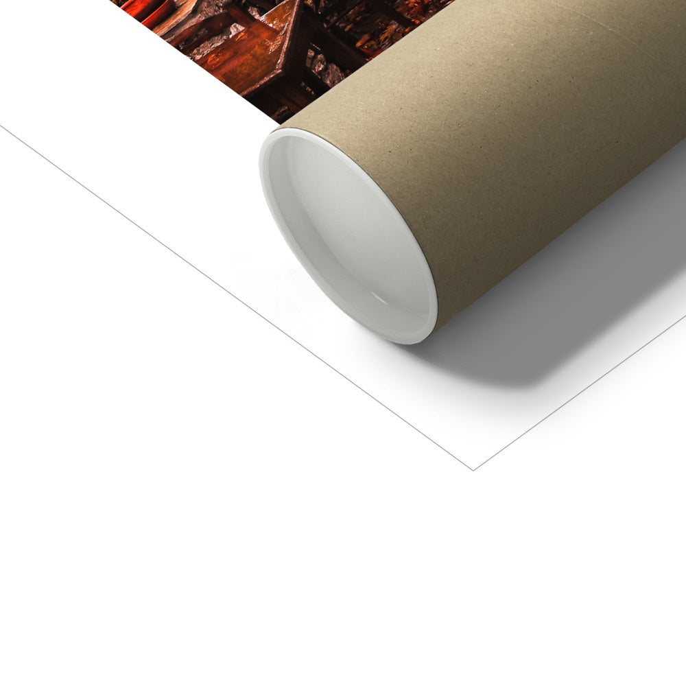 Village in Autumn - Poster