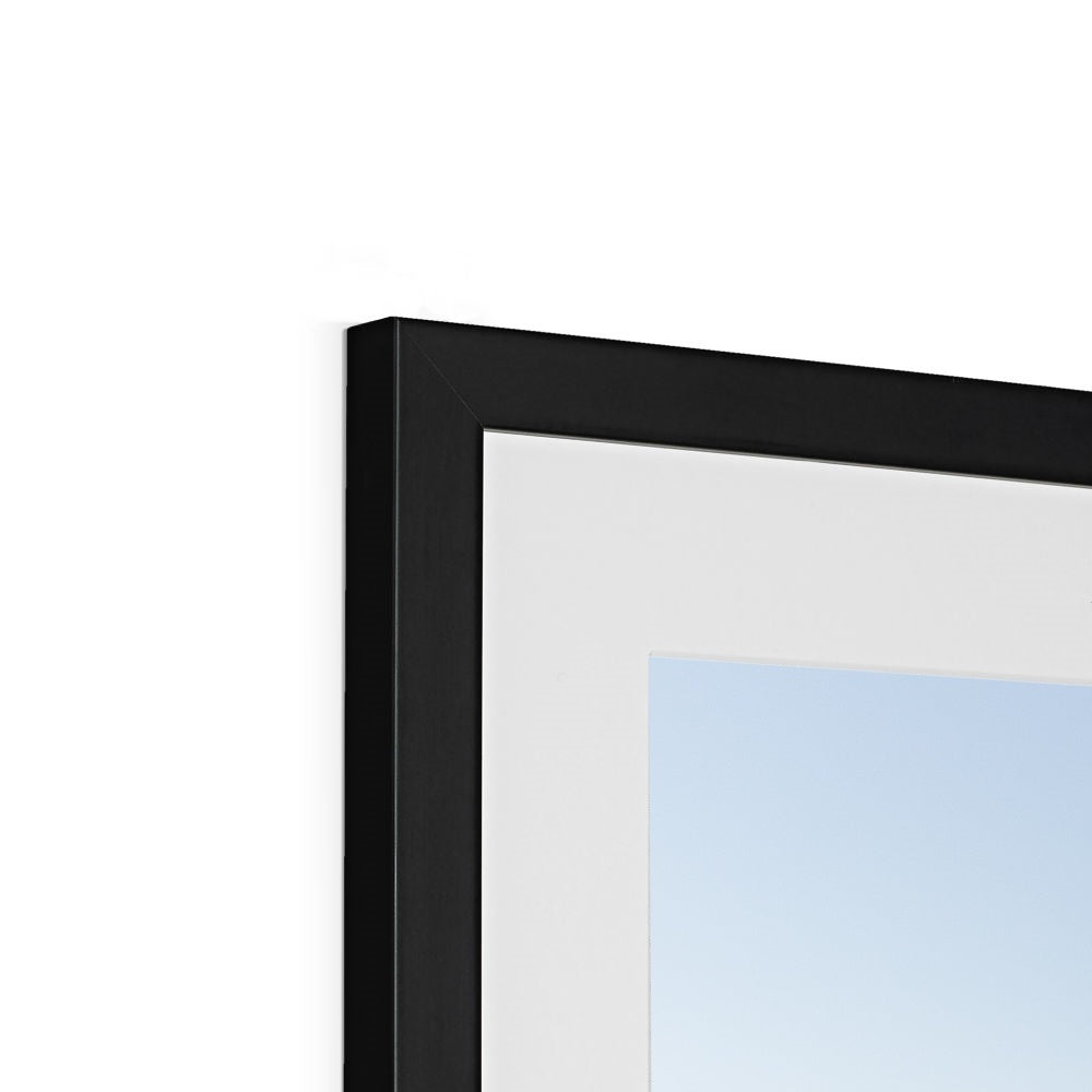 White Slope - Framed Art