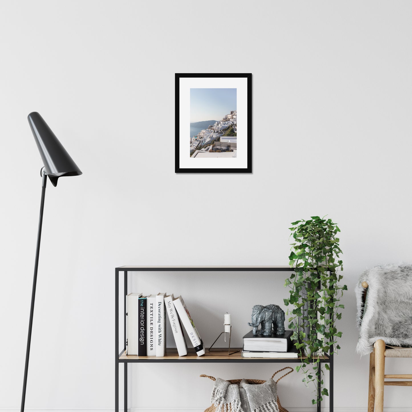 White Slope - Framed Art