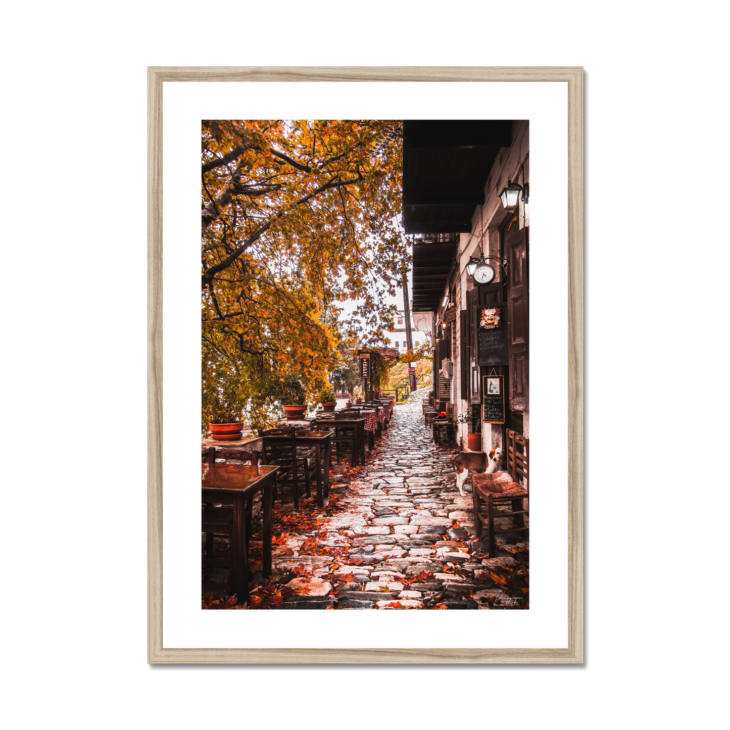 Village in Autumn - Framed Art