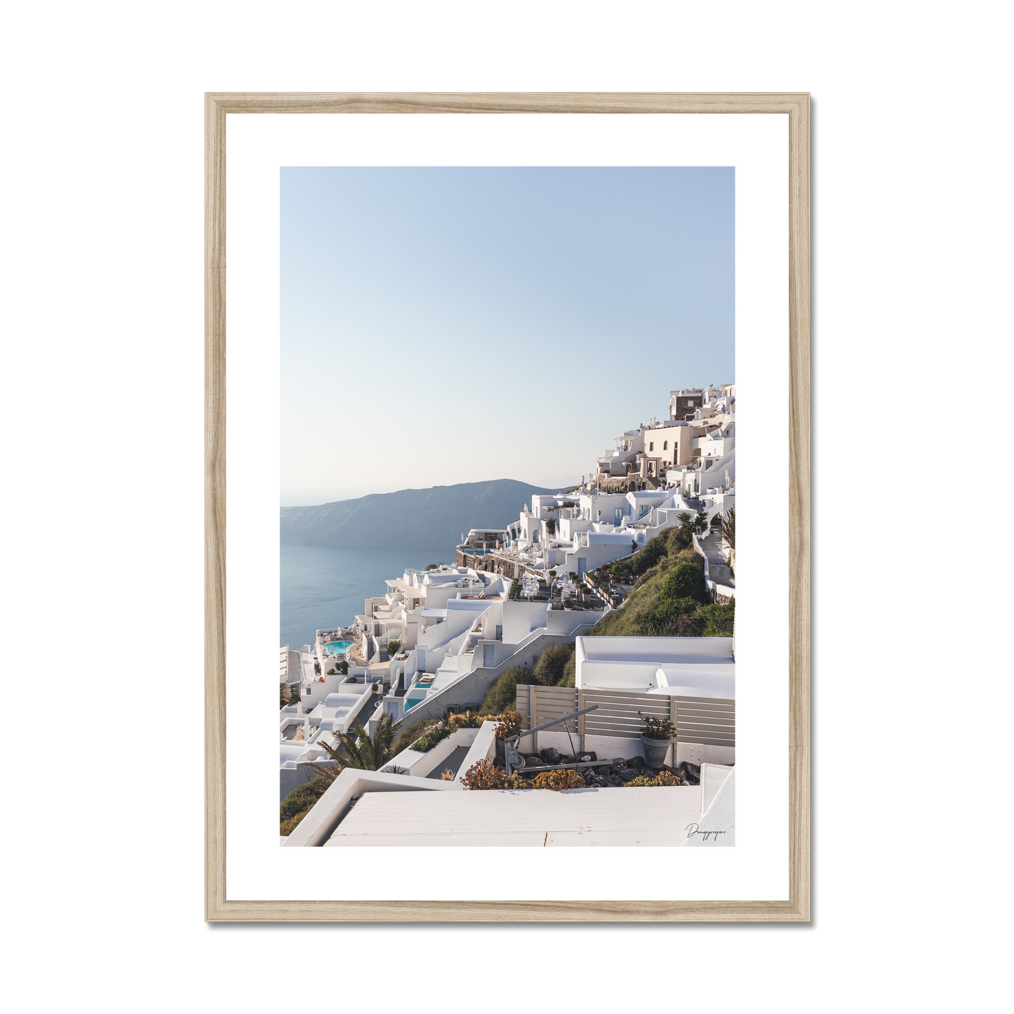 White Slope - Framed Art