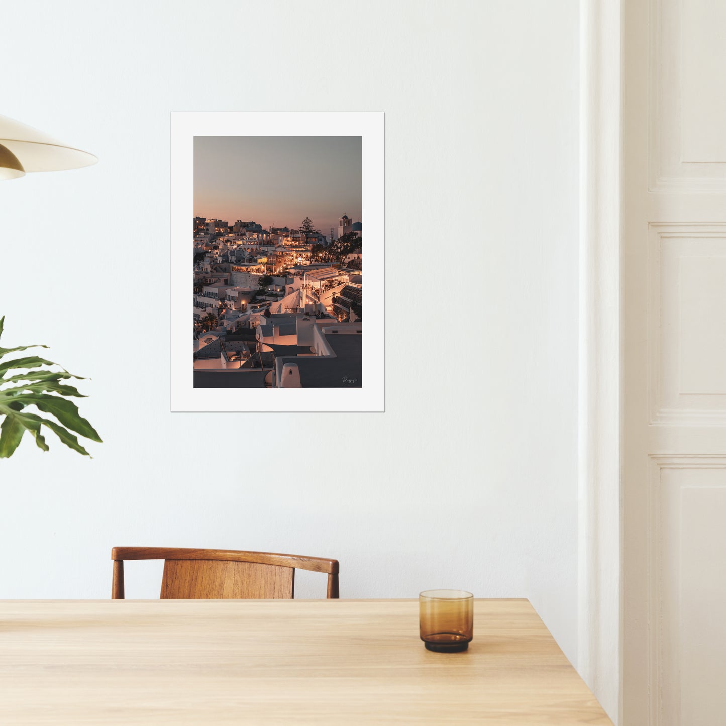 Santorini Evenings - Poster