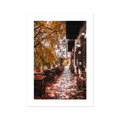 Village in Autumn - Poster